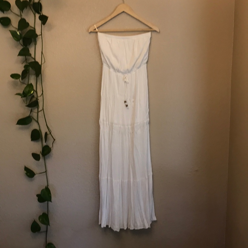 White Strapless Dress